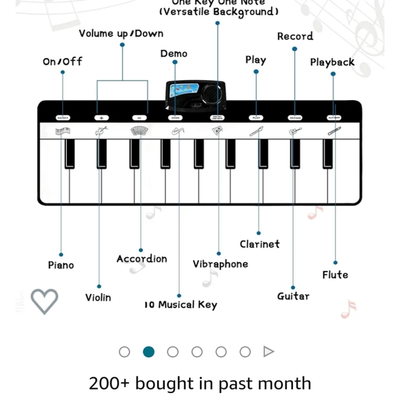 🐞3/33🐞 Foot piano - Picture 9 of 10